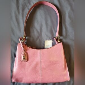 Small Pink Liz Claiborne Handbag Purse With Compartments